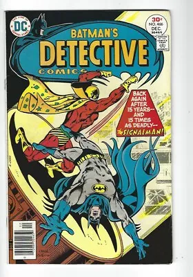 Buy Detective Comics #466, Dc Comics 1976, Vf- Condition • 19.79£