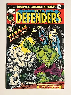 Buy Defenders #12, FN/VF 7.0, 1st Appearance Dragonfang; Valkyrie, Dr. Strange, Hulk • 7.75£