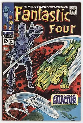 Buy Fantastic Four 74 Marvel 1968 FN VF Stan Lee Galactus Silver Surfer Crystal • 99.97£