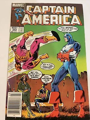 Buy Captain America #303 Newsstand NM/VF  (Marvel 1984) ~ Origin Of Cap's Shield Key • 8.73£