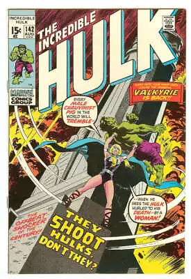 Buy Incredible Hulk #142 5.0 // 1st Appearance Of Valkyrie Marvel Comics 1971 • 35.98£