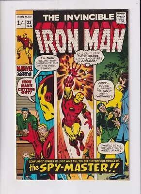 Buy Iron Man (1968) #  33 UK Price (6.0-FN) (1985638) 1st Spymaster 1971 • 27£