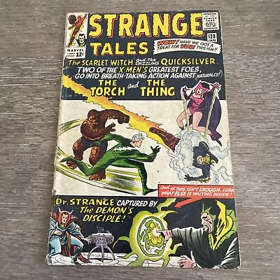 Buy Wow! STRANGE TALES #128--comic Book--HUMAN TORCH--SILVER AGE--MARVEL-- • 39.57£