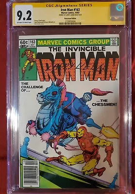 Buy Iron Man #163 CGC 9.2 Signed By IRON MAN Creator Larry Lieber. Newsstand Edition • 159.90£