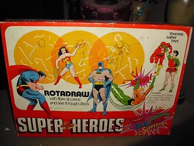 Buy Vintage Wonder Woman Super Heroes  Rotadraw Huge 15 X10  Justice League Nm 1977 • 400.20£