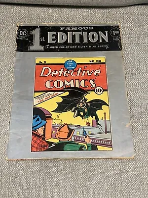 Buy DC Treasury C-28 Famous First Edition: Detective Comics #27 (1974) Bronze Age! • 11.83£
