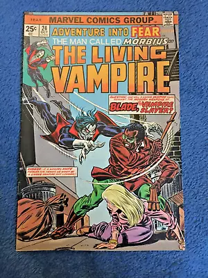Buy Free P & P ; Fear #24, Oct 1974: Morbius Vs. Blade, Vampire Slayer! (KG) • 18.99£