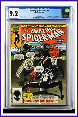 Buy Amazing Spider-Man #283 CGC Graded 9.2 Marvel 1986 White Pages Comic Book. • 61.49£