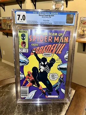 Buy Marvel Team-Up #141 CGC 7.0 1984 WHITE PAGES 🕷️🔥 Spider-Man Venom • 71.15£