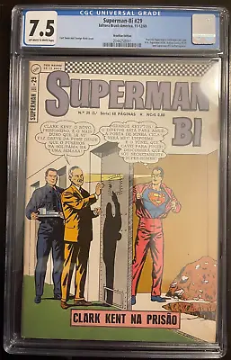 Buy 1/1 CGS 7.5 VF- 1969 Superman-Bi #29 Brazilian Edition Comic Only Known Copy • 401.24£