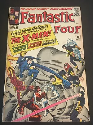 Buy THE FANTASTIC FOUR #28 X-Men X-Over, Fair Condition • 23.99£
