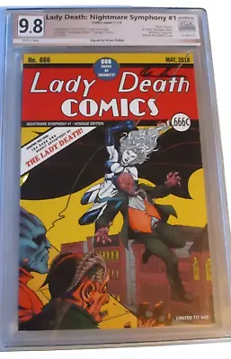 Buy Lady Death Nightmare Symphony Signed Pulido Detective Comics 29 Pgx Graded 9.8 • 90.88£