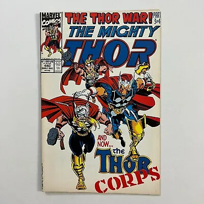 Buy Thor 440 1st Team Appearance Thor Corps (1991, Marvel Comics) • 7.20£