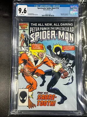 Buy 🕸️Spectacular Spider-Man 116🕸️CGC 9.6 NM🕸️Sabretooth/Black Cat🕸️FREE SHIP🕸️ • 143.85£