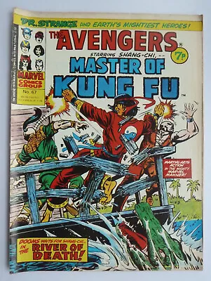 Buy The Avengers #67 - Shang-Chi Marvel Comics Group UK December 1974 FN 6.5 • 11.20£