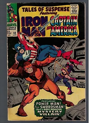 Buy Marvel Comics Tales Of Suspense 88 Iron Man VG+ 4.5 Avengers 1966 Captain • 19.99£