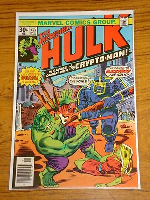 Buy Incredible Hulk #205 Vol1 Marvel Comics November 1976 • 9.99£