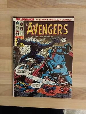 Buy The Avengers #71 - 1975 Black Panther Cover - Marvel UK Weekly Comic VG/F • 2.50£