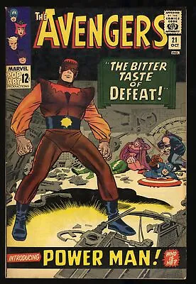 Buy Avengers #21 FN 6.0 1st Appearance Power Man (Erik Josten)! 1965! Marvel 1965 • 38.13£