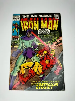 Buy The Invincible Iron Man #28 1st Appearance Of Howard Stark (1970 Marvel Comics) • 16.09£
