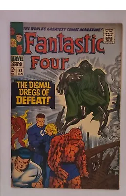 Buy Fantastic Four  # 58   FINE   Jan. 1967   Dr. Doom, Silver Surfer & Inhumans App • 31.62£