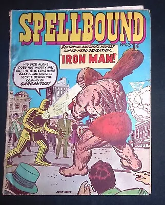 Buy Spellbound #43 L.Miller & Son Reprints Tales Of Suspense #40 2nd Iron Man G • 199.99£