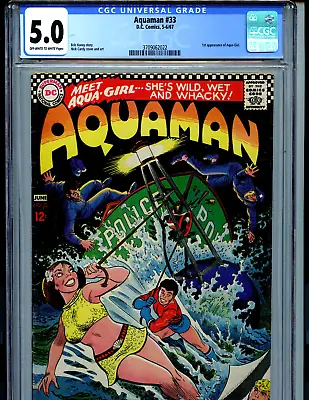 Buy Aquaman #33 CGC 5.0 1967 DC Comics 1st Aqua Girl   Amricons K54 • 152.11£