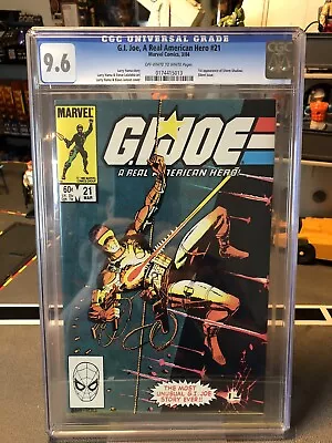 Buy G.I. Joe A Real American Hero #21 1984 CGC 9.6  1st Storm Shadow - Silent Issue • 788.70£