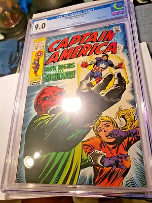 Buy Captain America #115 CGC 9.0 Vintage Marvel Comics 1969 SLABBED FEB 2024 • 218.48£