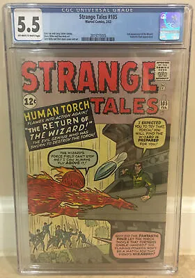 Buy Strange Tales #105 Cgc 5.5 2nd Appearance Of Wizard Fantastic Four Appearance • 177.89£