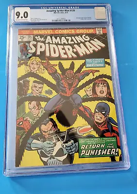 Buy Amazing Spider-Man #135 CGC 9.0 - 2nd Full Punisher App - Marvel Comics 1974 • 316.11£