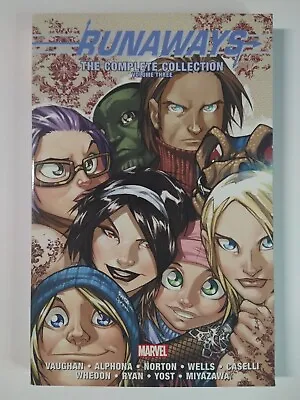 Buy Marvel Comics Runaways: The Complete Collection Volume Three Trade Paperback TPB • 18.12£