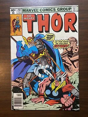 Buy Mighty Thor 292 NM- 9.2 NEWSSTAND Marvel Bronze Age • 15.81£