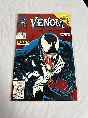 Buy MARVEL COMICS  1992 Venom: Lethal Protector COMIC BOOK #1 Holographic Red Cover • 158.12£