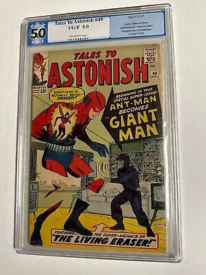 Buy Tales To Astonish #49 PGX 5.0 Ant Man First Appearance Of Giant Man • 136.50£