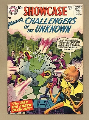 Buy Showcase 11 (FVF/VF) 3rd App Challengers Of The Unknown! Jack Kirby 1957 DC X470 • 689.74£