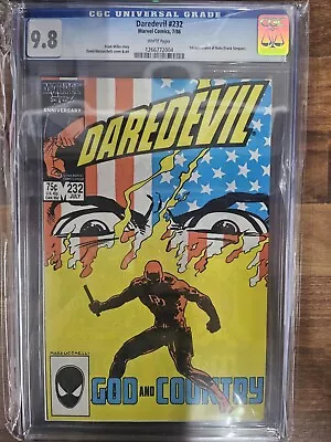 Buy DAREDEVIL #232 (1986) - CGC 9.8 - 1st App. Of NUKE (Marvel Comics) • 160.86£