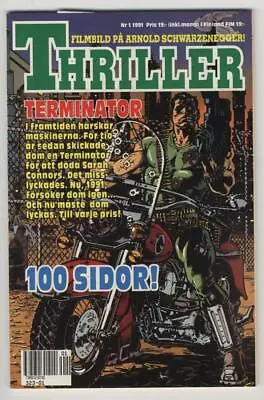 Buy Thriller #1 Terminator #1-4 8.5 OW Sweden Foreign Comic 1991 B&W Now Comics • 40.12£