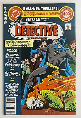 Buy DETECTIVE COMICS #486 BATMAN Robin Scarecrow App Joker 68pp/$1 1979 DC • 27.70£