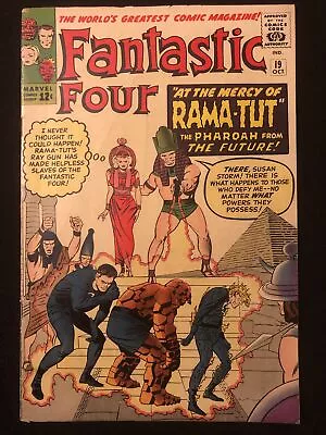 Buy Fantastic Four 19 5.5 1st Rama Tut Glossy 1963 Mylite 2 Double Boarded Ln • 378£