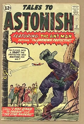 Buy Tales To Astonish 37 GOOD Kirby Early Ant-Man! Ditko! Science Fiction! 1962 T467 • 55.29£