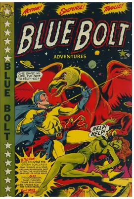 Buy Facsimile Reprint Covers Only To BLUE BOLT #105 - Star Publications (1950) • 14.23£