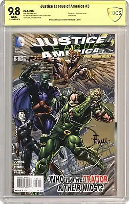 Buy Justice League Of America #3A Finch CBCS 9.8 SS David Finch 2013 21-1EAEE22-219 • 74.20£