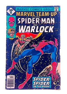 Buy Marvel Team-Up, Spider-Man & Warlock #55, Marvel Comics Mar 1976, ( 5.0 VG/FN ) • 13.36£
