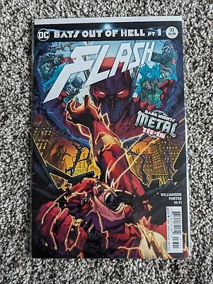 Buy The Flash #33 (2017) DC Comics 'Bats Out Of Hell Pt 1 & Dark Nights Metal' NM • 3.35£