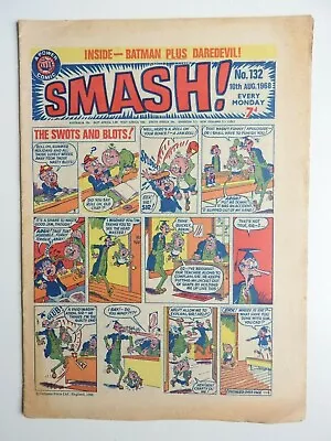 Buy Smash! Comic No 132 - 10th August 1968  Batman Daredevil  - Power Comic VG+ • 6.99£
