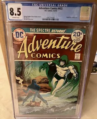 Buy 1974 DC ADVENTURE COMICS #432 CGC 8.5 OFF-WHITE Pages - SPECTRE • 31.97£