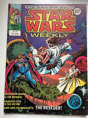Buy Star Wars Weekly, No.28 Vintage Marvel Comics UK • 2.95£