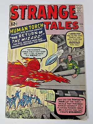 Buy Strange Tales #105 1963 [VG] 2nd App Wizard Silver Age Key Issue Human Torch • 113.84£