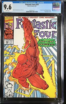 Buy Fantastic Four #353 - Marvel Comics 1991 CGC 9.6 1st Appearance Of Mobius M. Mob • 38.92£